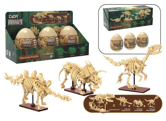 CaDA Tray of 3 Dinosaur Eggs C59015W