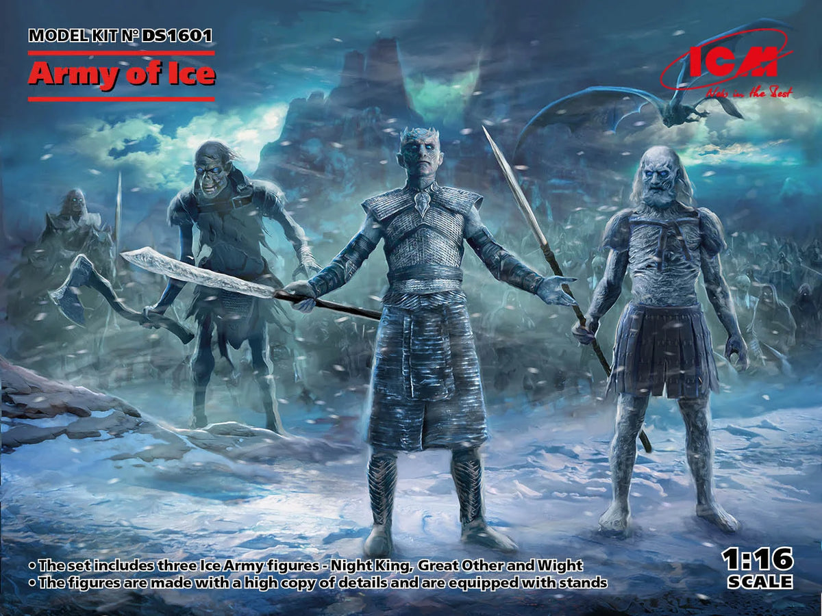 ICM 1/16 - Army of Ice (Night King, Great Other, Wight) ICMDS1601 - Product Image