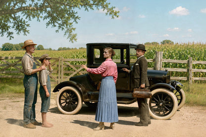 ICM 1918 Ford Model T Doctor on Call 35829 -- box art (3:2)
