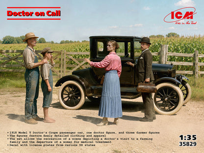 ICM 1918 Ford Model T Doctor on Call 35829 -- box