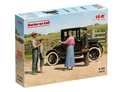 ICM 1918 Ford Model T Doctor on Call 35829 -- sprue