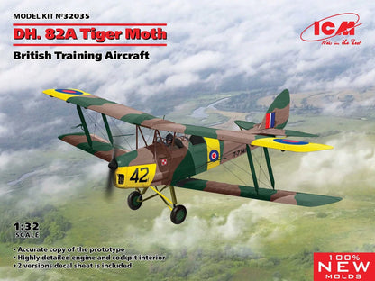 ICM Aircraft 1:32 - D.H. 82A Tiger Moth, British Training Aircraft - ICM32035 - Product Image