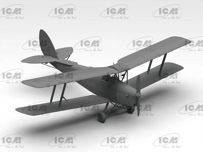 ICM Aircraft 1:32 - DH. 82A Tiger Moth Aircraft with WWII RAF Cadets (4 Figures) - ICM32037 - Product Image