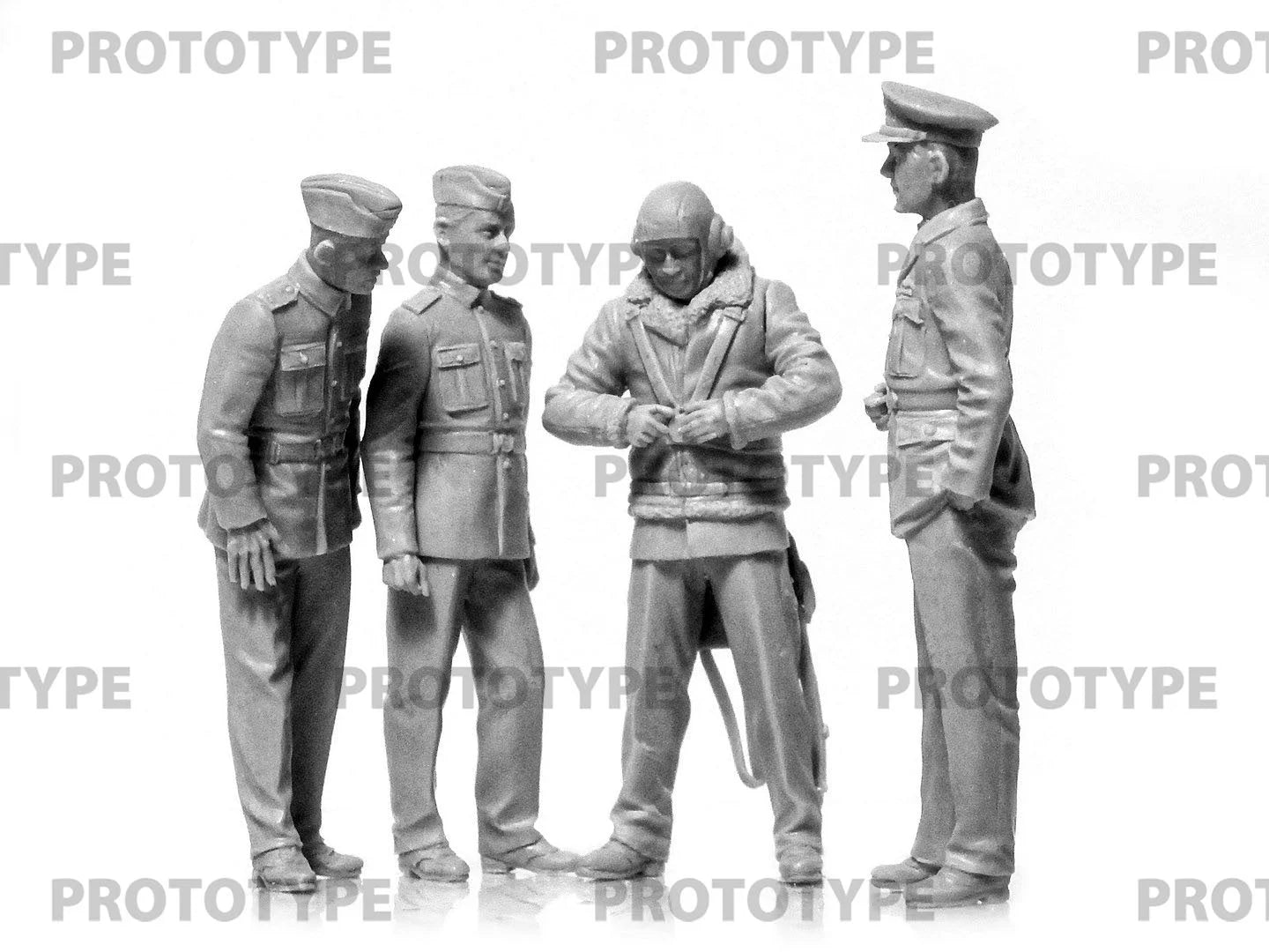 ICM Aircraft 1:32 - DH. 82A Tiger Moth Aircraft with WWII RAF Cadets (4 Figures) - ICM32037 - Product Image