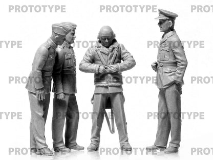 ICM Aircraft 1:32 - DH. 82A Tiger Moth Aircraft with WWII RAF Cadets (4 Figures) - ICM32037 - Product Image