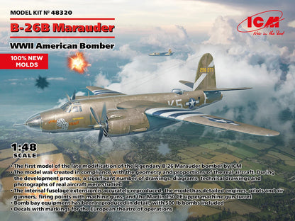 ICM Aircraft 1:48 - B-26B Marauder, WWII American Bomber - ICM48320 - Product Image