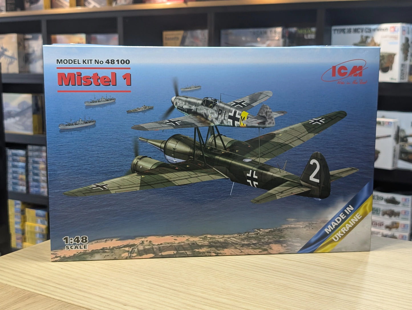 ICM Aircraft 1:48 - Mistel 1, WWII German Composite Aircraft - ICM48100 - Product Image