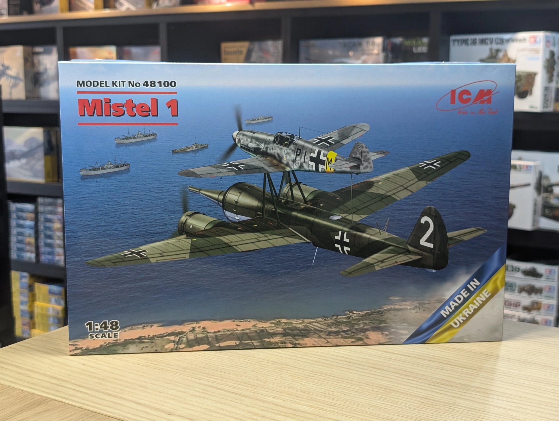 ICM Aircraft 1:48 - Mistel 1, WWII German Composite Aircraft - ICM48100 - Product Image