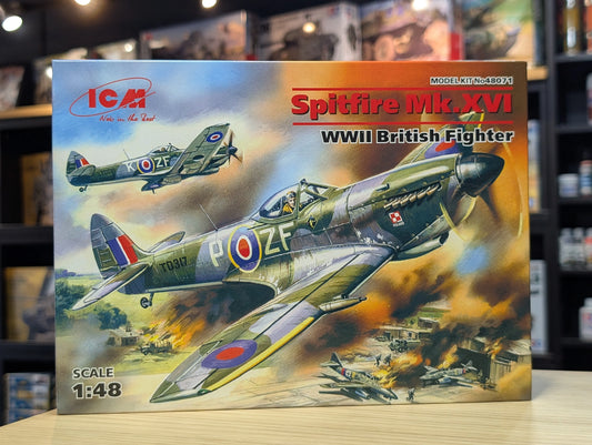 ICM Aircraft 1:48 - Spitfire Mk.XVI, WWII British Fighter - ICM48071 - Product Image