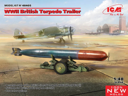 ICM Aircraft 1:48 - WWII British Torpedo Trailer - ICM48405 - Product Image