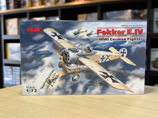 ICM Aircraft 1:72 - Fokker E.IV, WWI German Fighter Plane - ICM72111 - Product Image