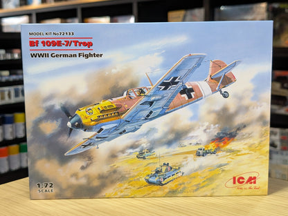 ICM Aircraft 1:72 - Messerschmitt Bf 109E-7/Trop, WWII German Fighter Plane - ICM72133 - Product Image