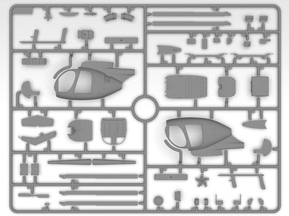 ICM ICM48371 Delta Force operator figures plastic model kit sprue detail