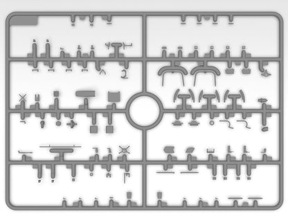ICM ICM48371 helicopter pilot figures plastic model kit sprue detail