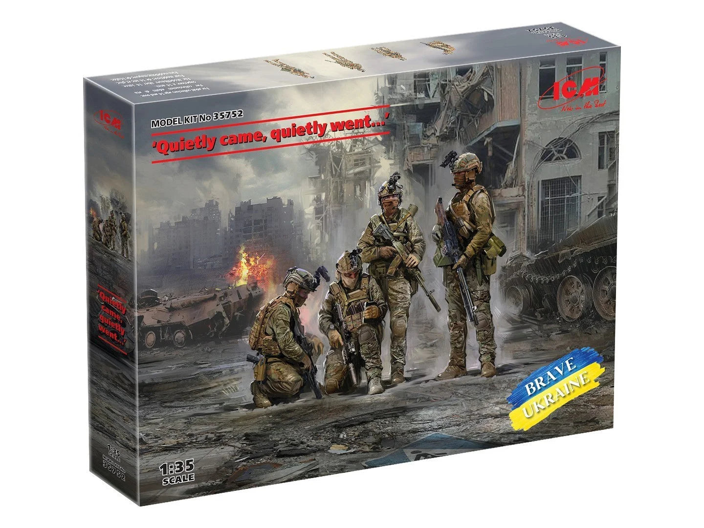 ICM Figures 1:35 - "Quietly Came, Quietly Went" Special Operations Forces of Ukraine (4 Figures) - ICM35752 - Product Image