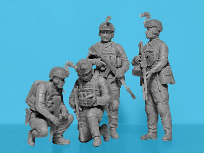 ICM Figures 1:35 - "Quietly Came, Quietly Went" Special Operations Forces of Ukraine (4 Figures) - ICM35752 - Product Image