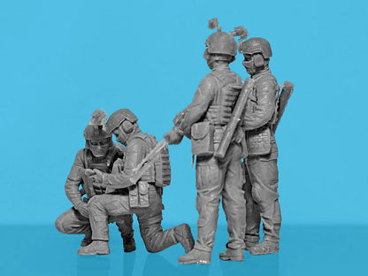 ICM Figures 1:35 - "Quietly Came, Quietly Went" Special Operations Forces of Ukraine (4 Figures) - ICM35752 - Product Image