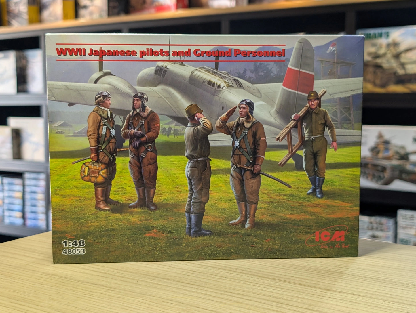 ICM Figures 1:48 - Japanese Pilots and Ground Personnel WWII (5 Figures) - ICM48053 - Product Image