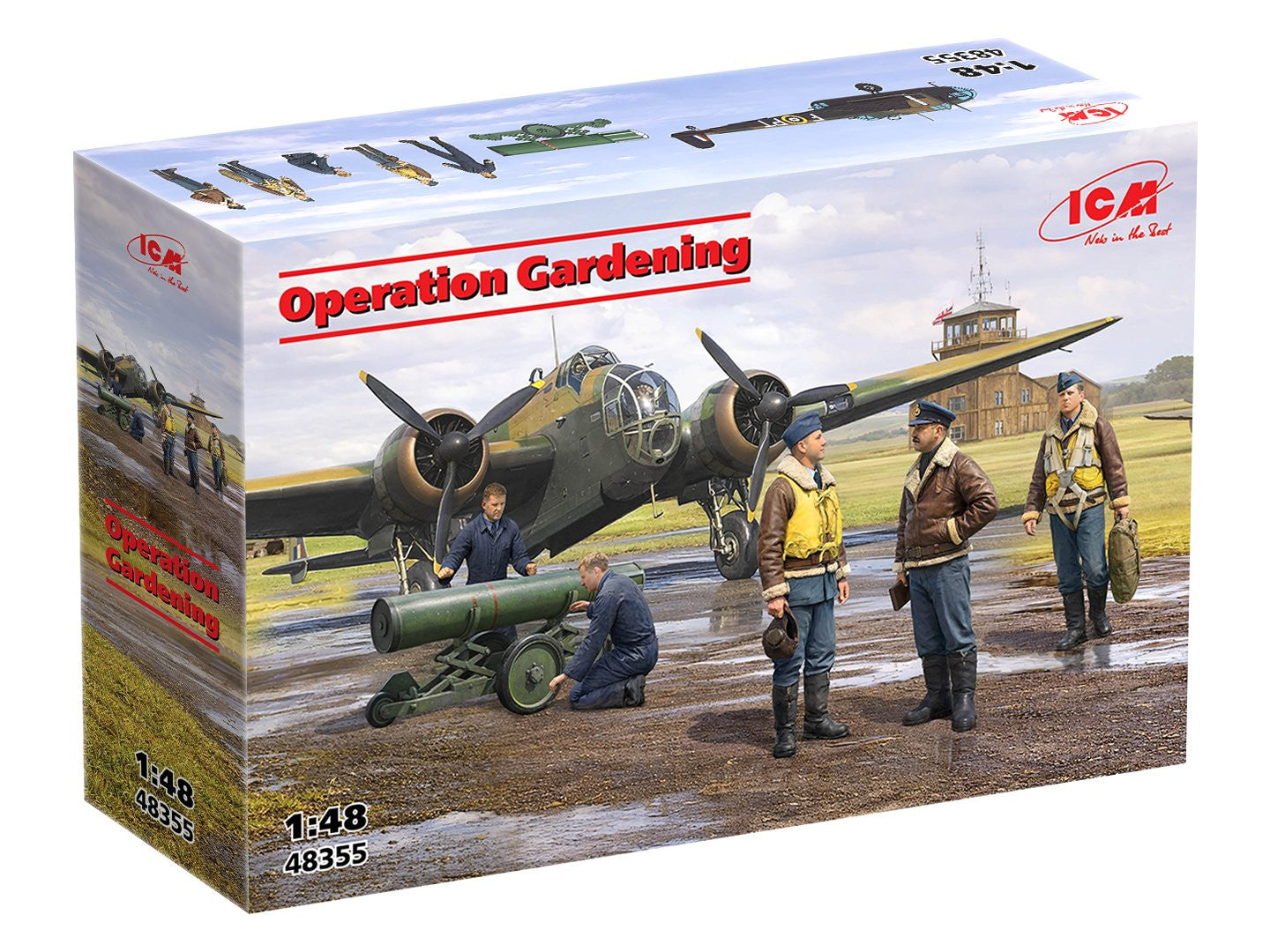 ICM HP.52 Hampden Operation Gardening 48355 -- sprue
