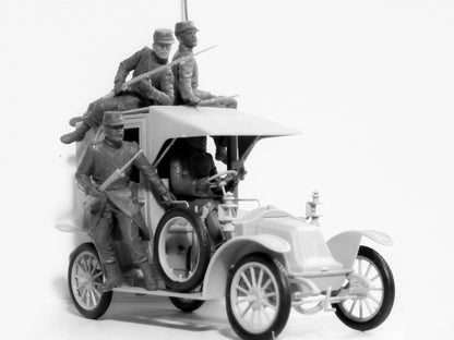 ICM Vehicles 1:35 - Battle of the Marne (1914) Taxi Cars with French Infantry - ICM35660 - Product Image