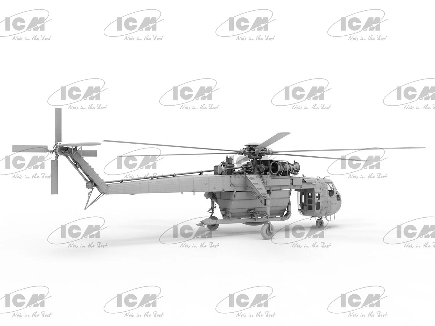 ICM Vehicles 1:35 - Sikorsky S-64E Skycrane, Firefighting Helicopter - ICM53060 - Product Image