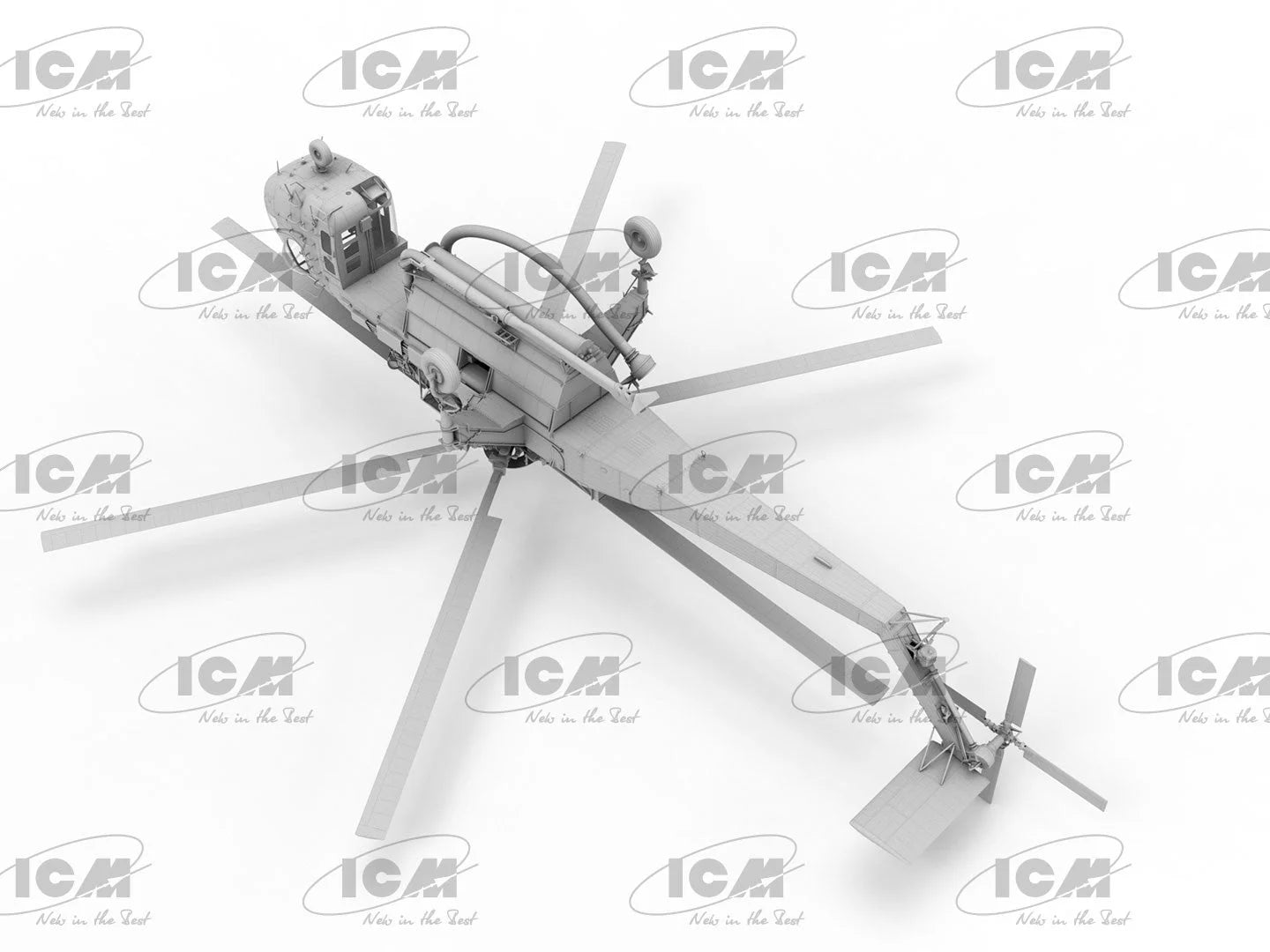 ICM Vehicles 1:35 - Sikorsky S-64E Skycrane, Firefighting Helicopter - ICM53060 - Product Image