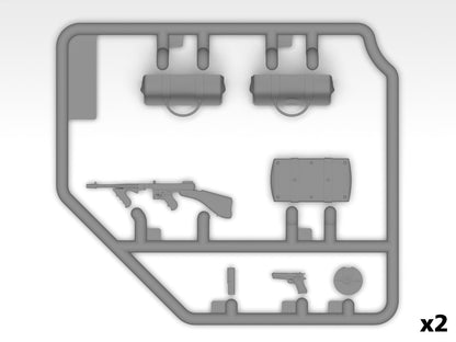 ICM 1 24 Daring Robbery Ford Model A ICM24055 – weapons and accessories sprue