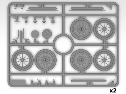 ICM 1 24 Daring Robbery Ford Model A ICM24055 – wheel sprue