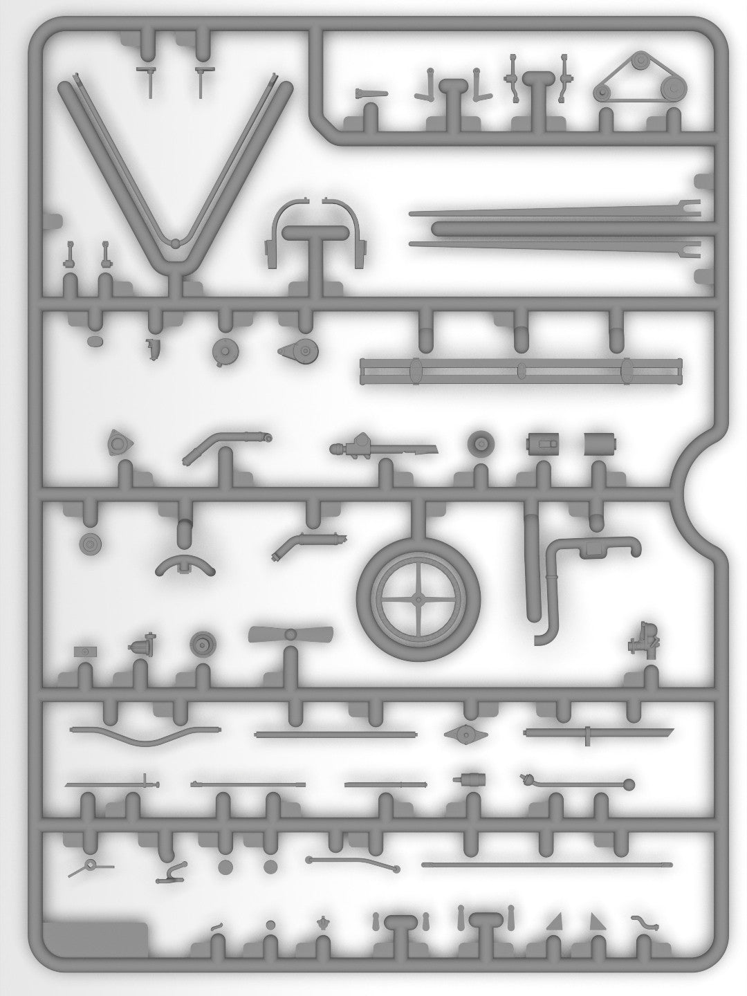 ICM 1 24 Daring Robbery Ford Model A ICM24055 – frame sprue