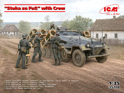 ICM Sd.Kfz. 251/1 Stuka zu Fuß with 3 Crew Figures - ICM35108 image 2