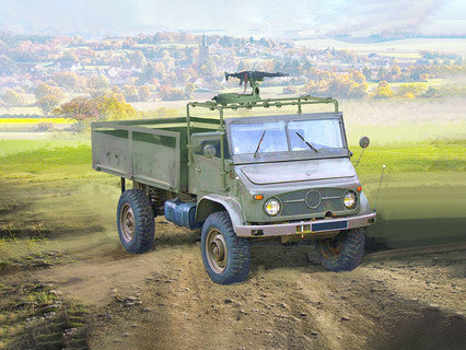 ICM Unimog S 404 with Drehringlafette Ring Mount - ICM35139 box art