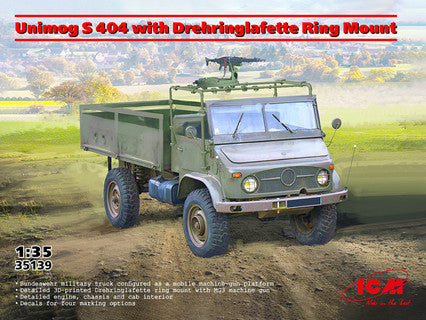ICM Unimog S 404 with Drehringlafette Ring Mount - ICM35139 image 2