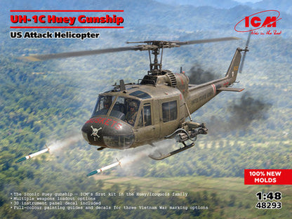 ICM UH-1C Huey Gunship U.S. Attack Helicopter - ICM48293 image 2