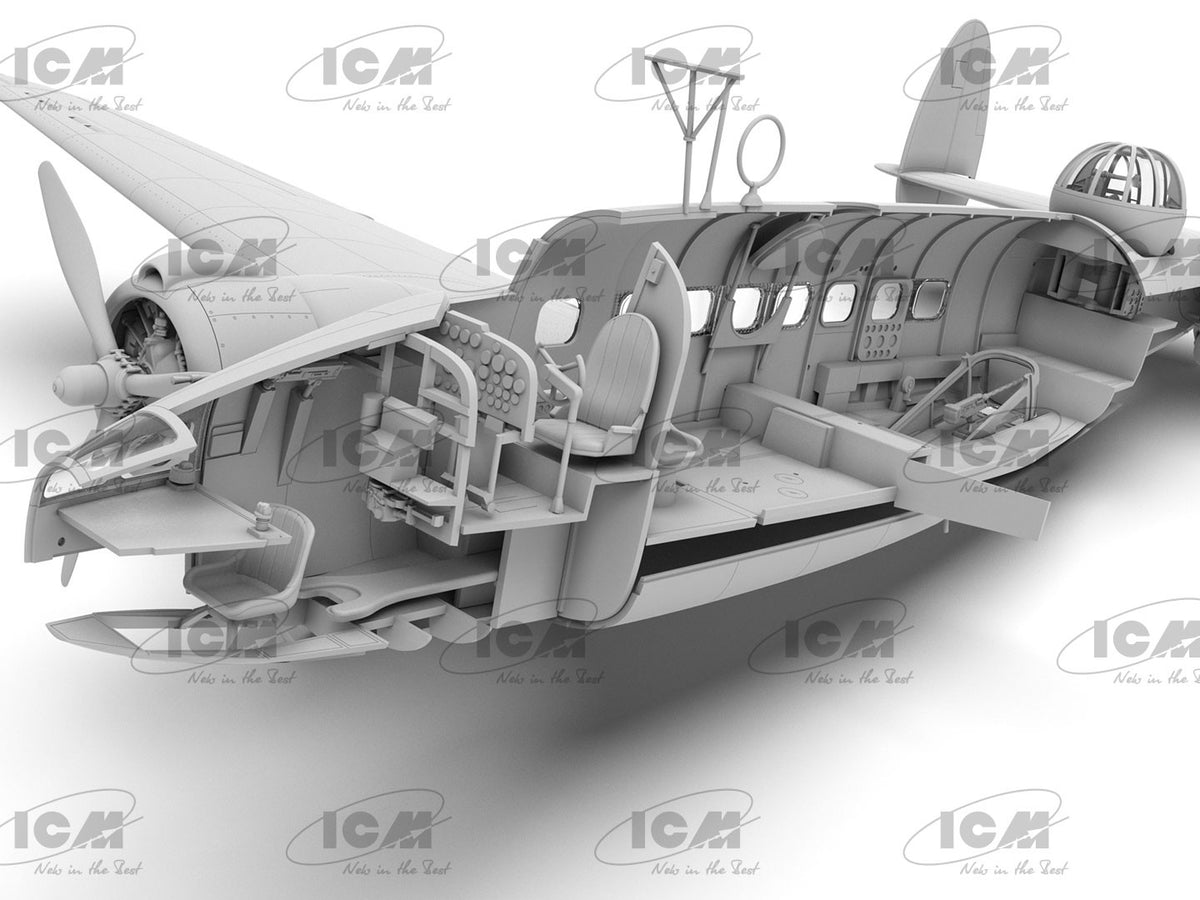 ICM 1 48 Lockheed Hudson Mk III ICM48331 – CGI cutaway nose and cockpit interior