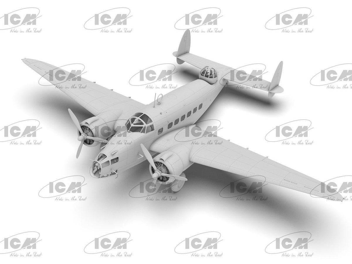 ICM 1 48 Lockheed Hudson Mk III ICM48331 – CGI render aerial three quarter view