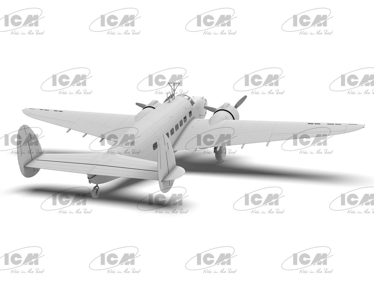 ICM 1 48 Lockheed Hudson Mk III ICM48331 – CGI render rear angle view