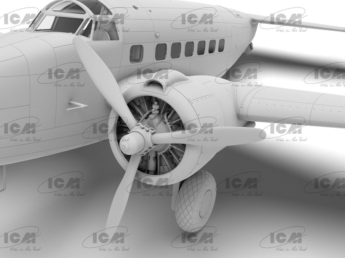 ICM 1 48 Lockheed Hudson Mk III ICM48331 – CGI render engine and nose close up