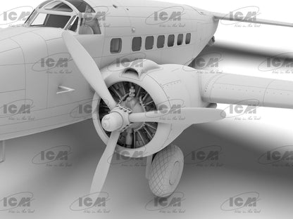 ICM 1 48 Lockheed Hudson Mk III ICM48331 – CGI render engine and nose close up