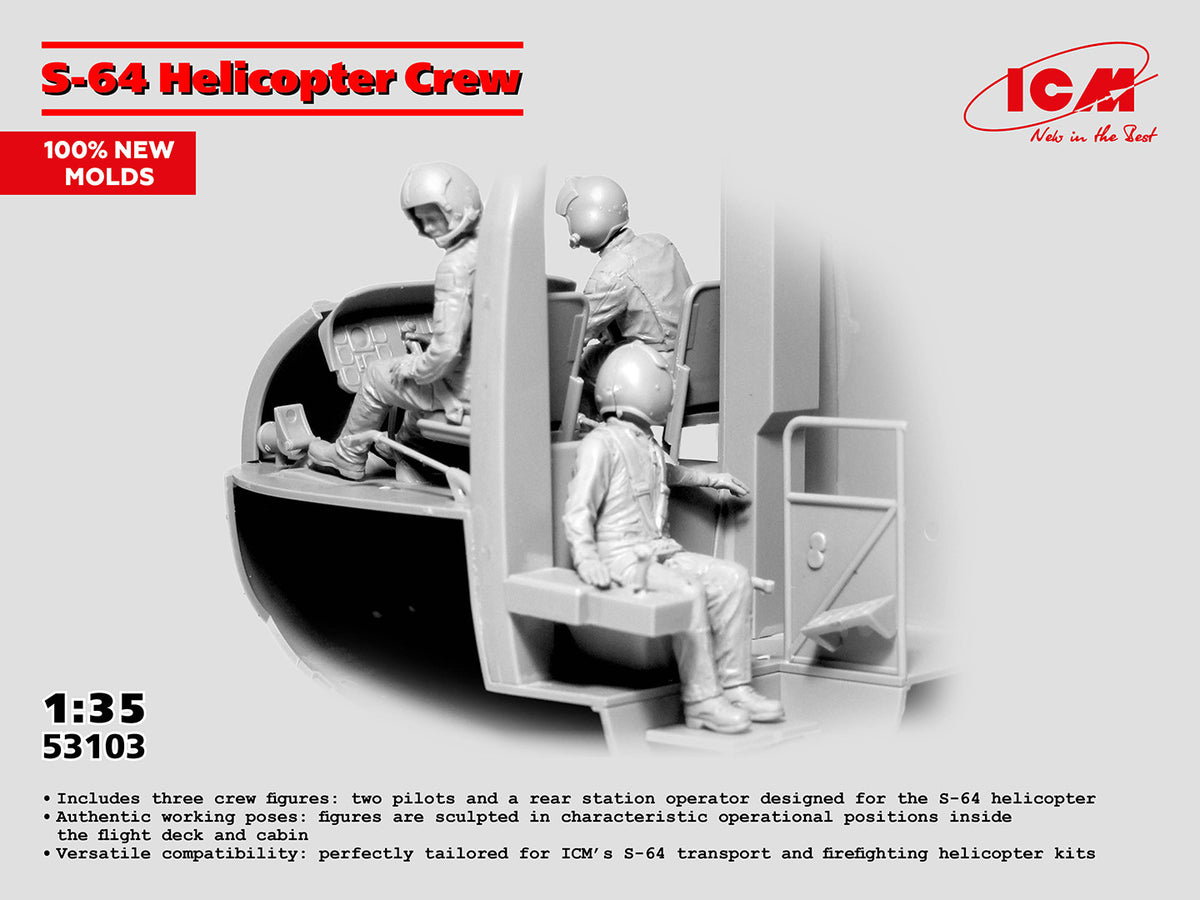 ICM S-64 Helicopter Crew 3 Figures ICM53103 – box art with logo