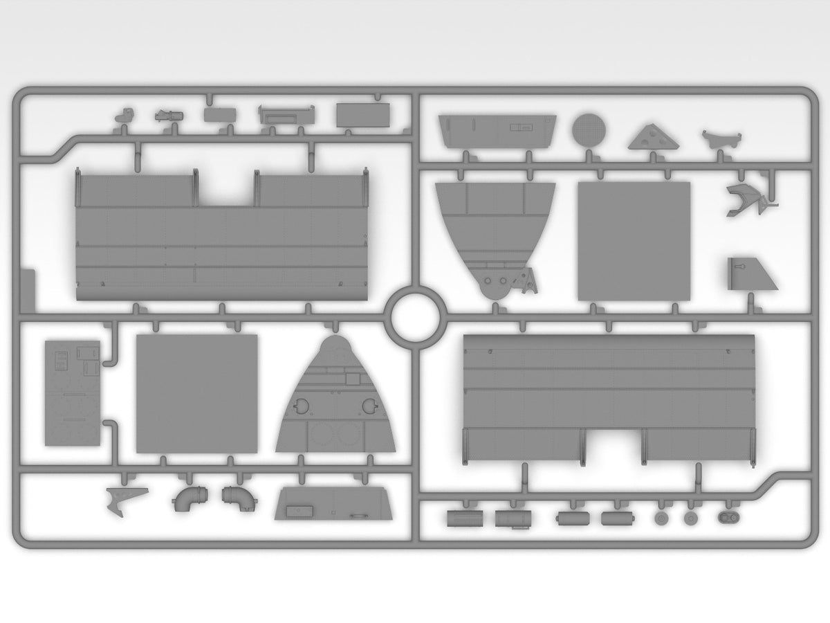 ICM S-64 Helicopter Fire Tank ICM53202 – fuselage sprue