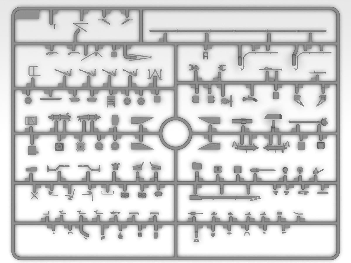 ICM 1 72 Sikorsky CH-54A Tarhe ICM72002 – small parts sprue