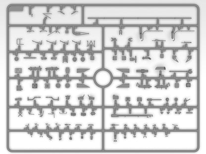 ICM 1 72 Sikorsky CH-54A Tarhe ICM72002 – small parts sprue