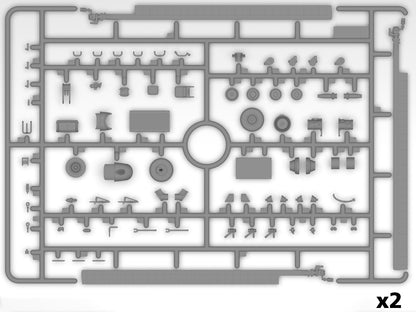 ICM 1 72 Sikorsky CH-54A Tarhe ICM72002 – rotor and detail sprue