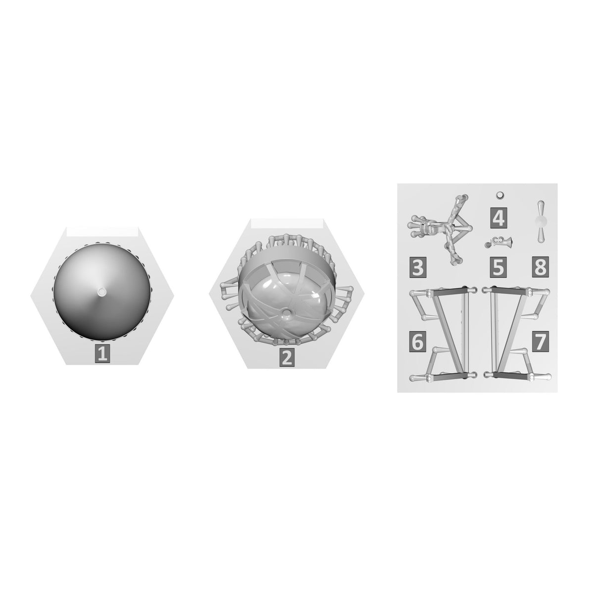 ICM 1 72 Sikorsky CH-54A Tarhe ICM72002 – M-121 bomb parts