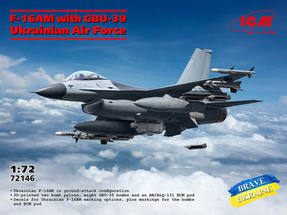 ICM F-16AM with GBU-39 Bombs Ukrainian Air Force - ICM72146 image 2