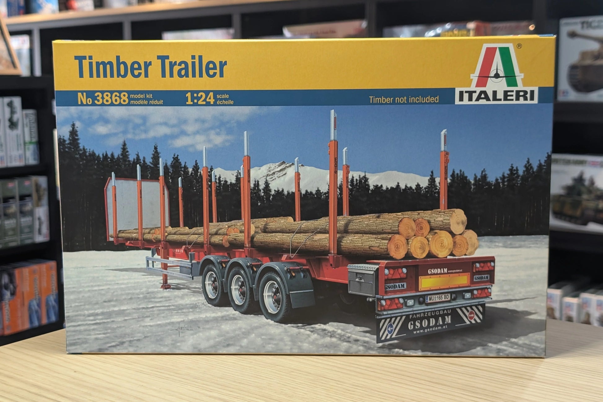 Italeri 1/24 Trucks - Timber Trailer/Logger Trailer - 3868 - Product Image