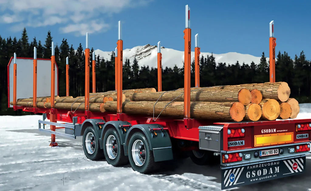 Italeri 1/24 Trucks - Timber Trailer/Logger Trailer - 3868 - Product Image
