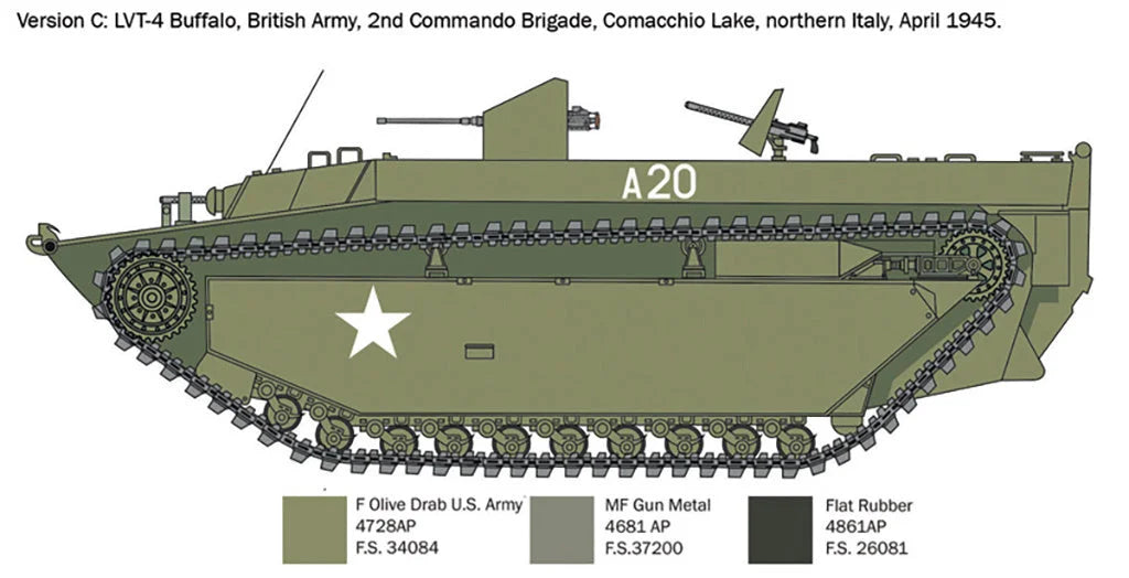 Italeri 1/35 Military - LVT-4 Water Buffalo - 6752 - Product Image