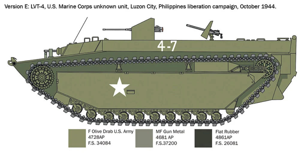 Italeri 1/35 Military - LVT-4 Water Buffalo - 6752 - Product Image