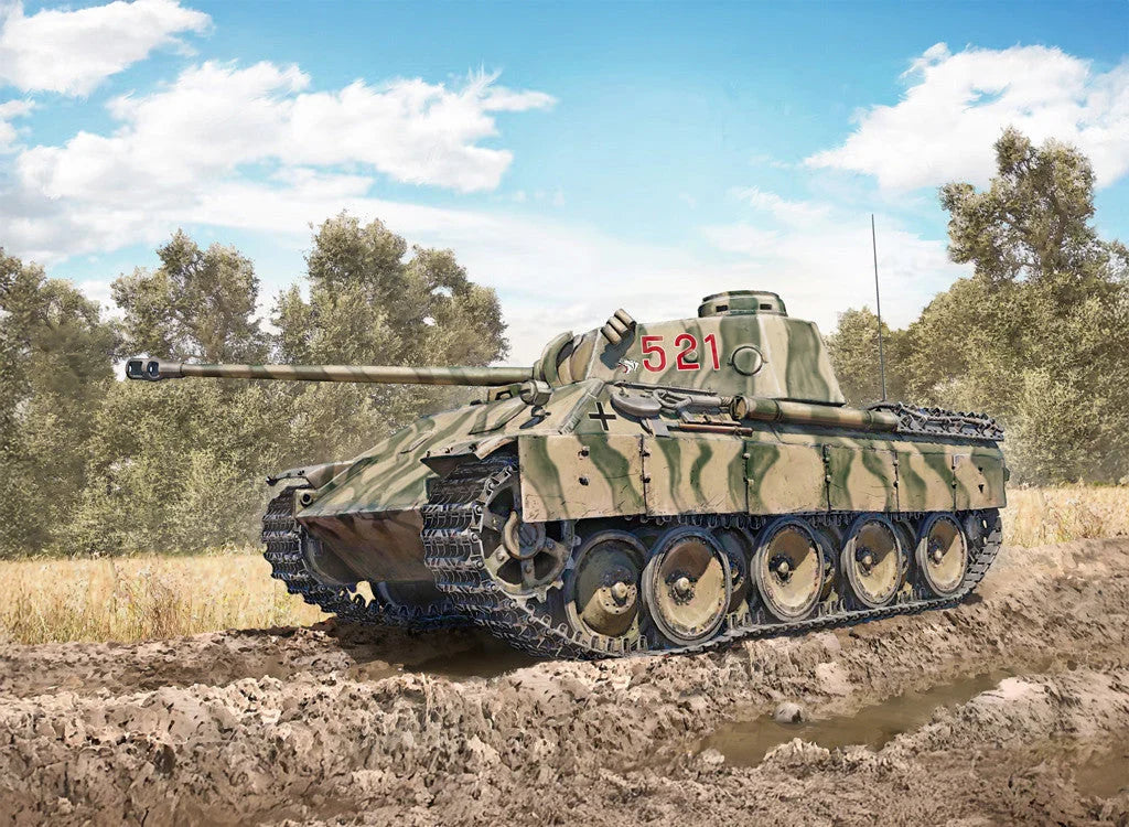 Italeri 1/35 Military - Pz. Kpfw. V Panther Ausf. D - 90290 - Product Image